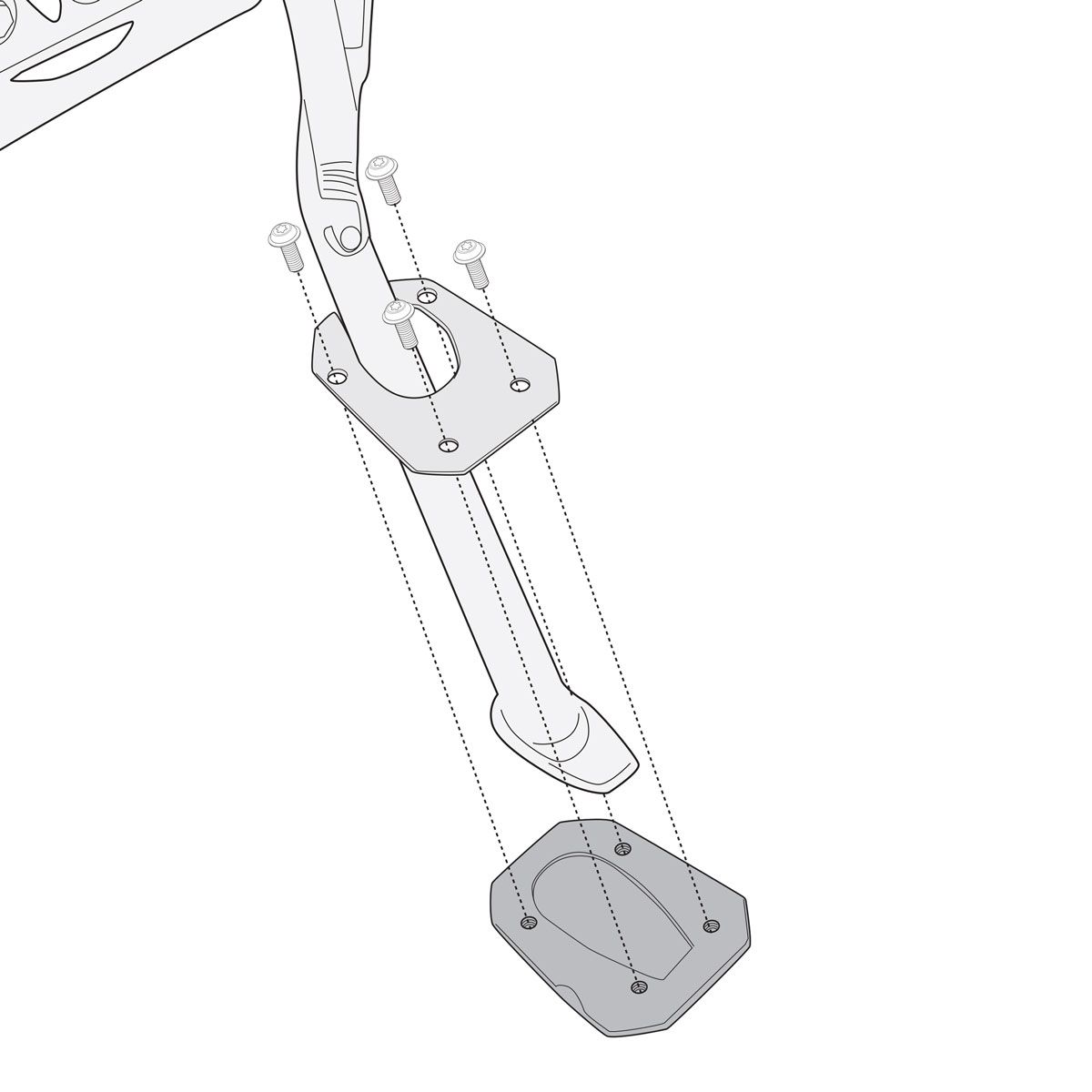 Kappa Side Stand Extension
