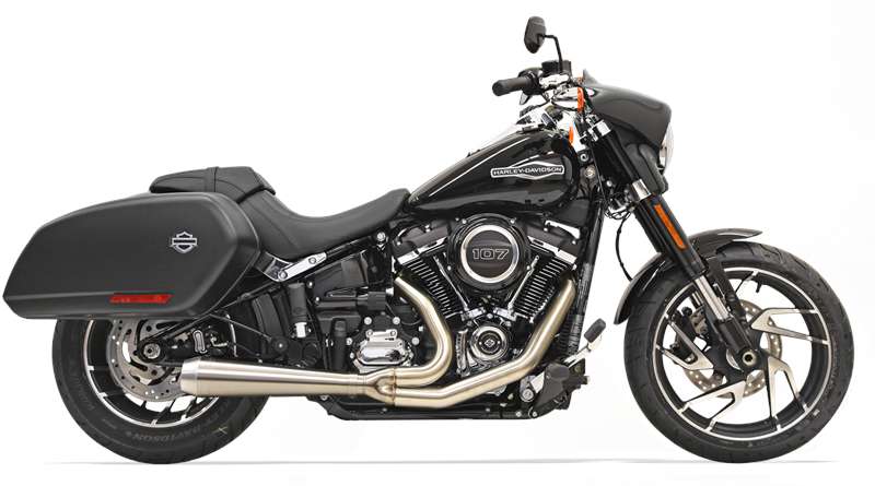 Bassani Road Rage III Mégaphone, Systèmes 2 en 1 en acier inoxydable