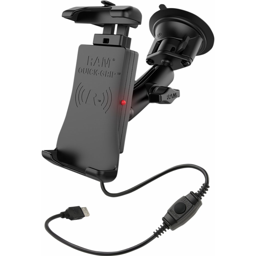 Support de téléphone à chargement sans fil RAM Mounts Quick-Grip avec support