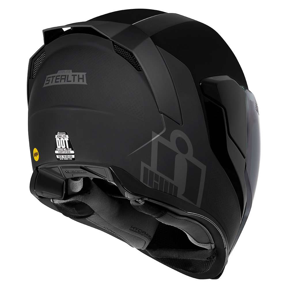 Icon Airflite Stealth MIPS Motorcycle Helmet (Closeout)