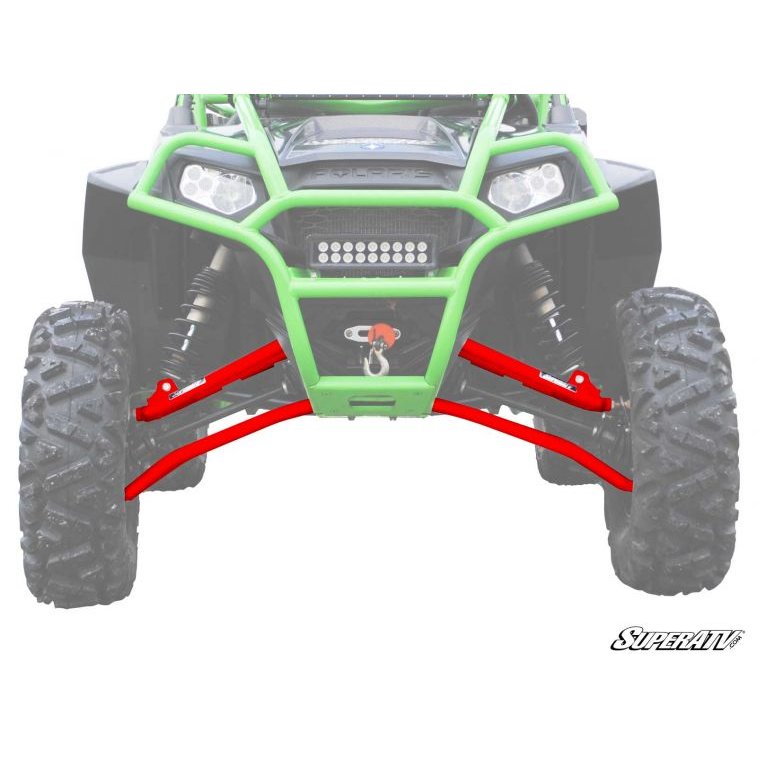 SuperATV Polaris RZR XP 900 à garde au sol élevée, bras tubulaires décalés vers l'avant de 1,5 po