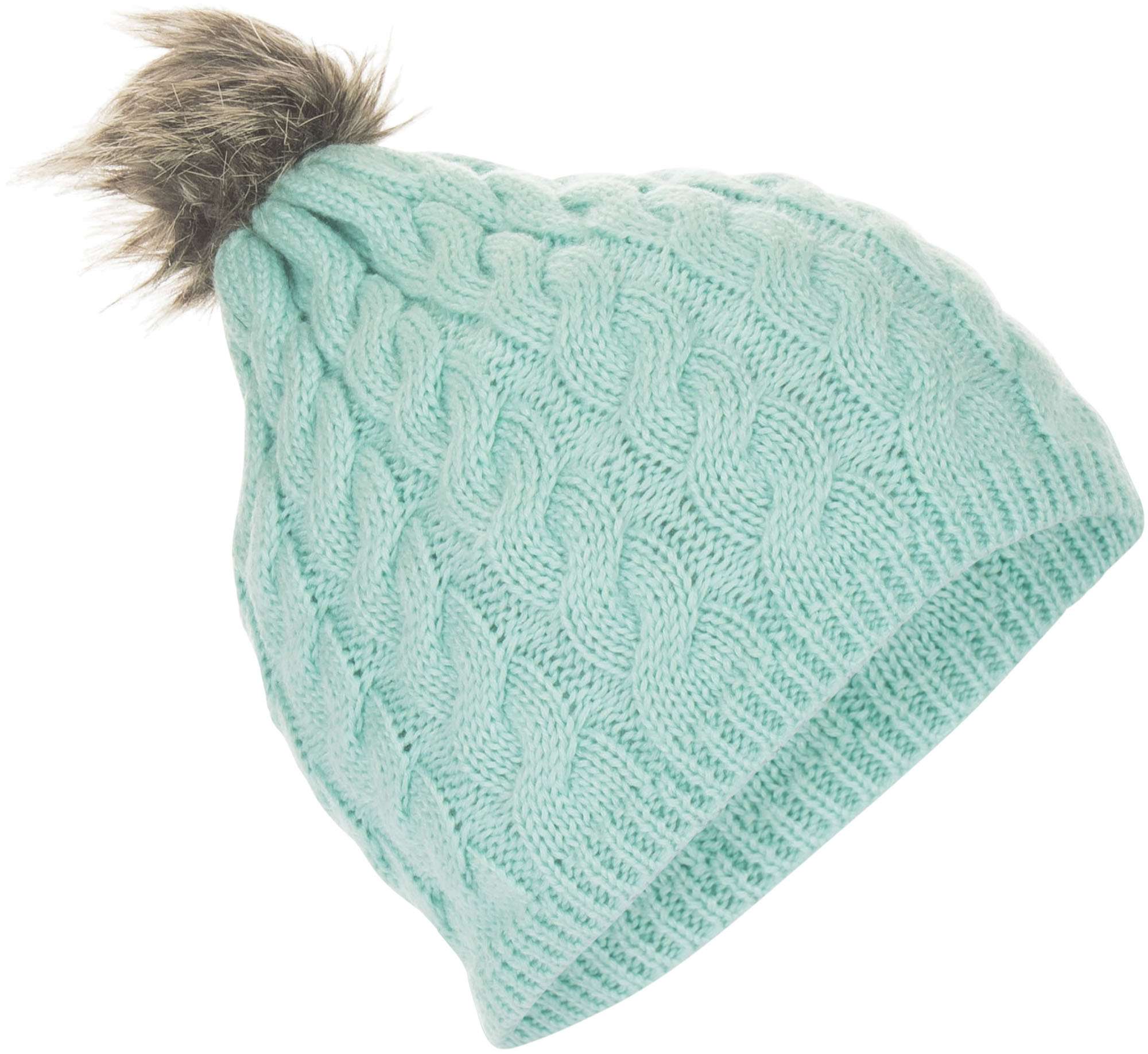 509 Women's Fur Pom Beanie