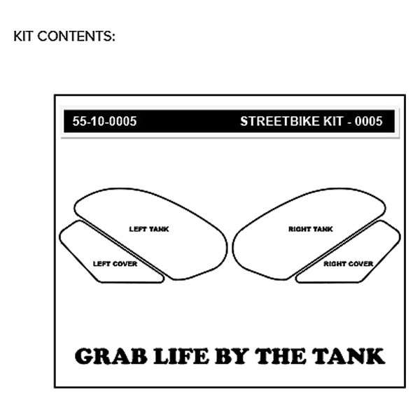 Kit de protection de réservoir pour moto Stompgrip Volcano Traction Pad