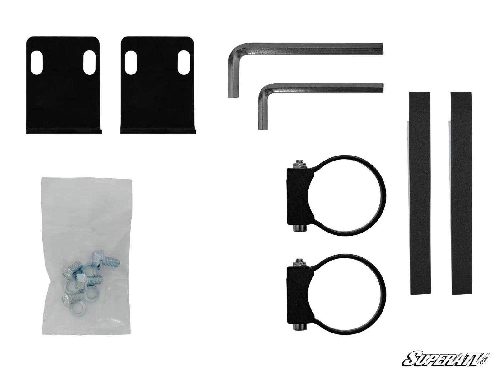 SuperATV Polaris RZR 30" Straight Curved Light Bar Cage Mounting Bracket