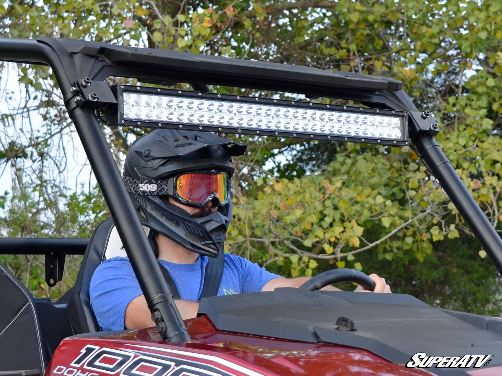 SuperATV Polaris RZR 30" Straight Curved Light Bar Cage Mounting Bracket