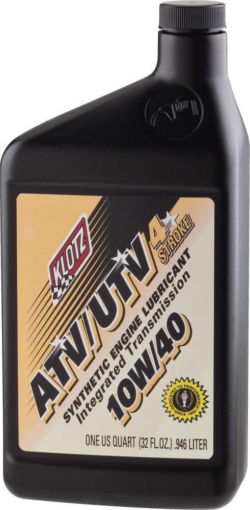 Lubrifiant synthétique pour moteur Klotz 4T pour VTT/UTV avec transmission intégrée