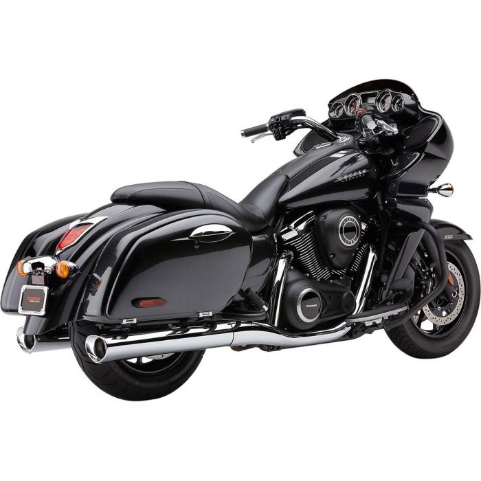 Cobra Tri-Flo Slip-On Mufflers Scalloped