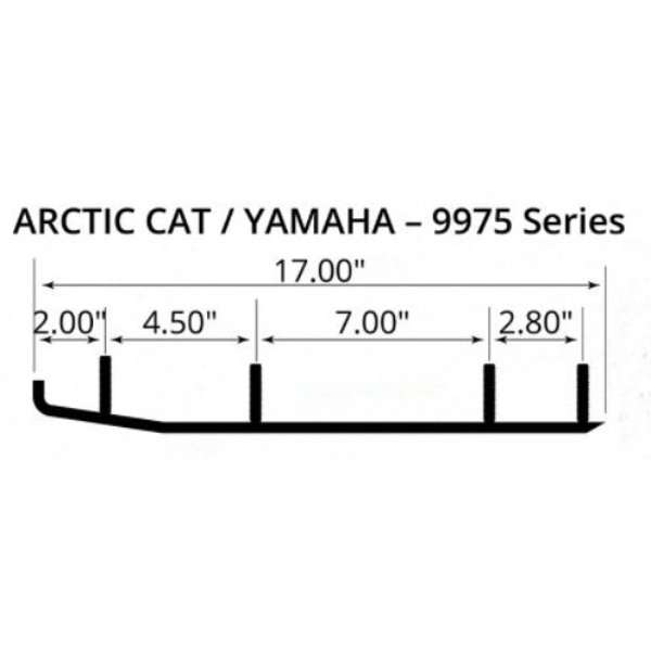 Woody's Ace Series Carbide Snowmobile Runners