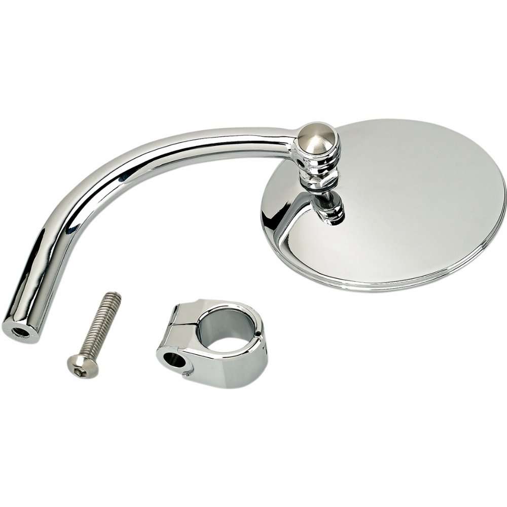 Miroir rond Biltwell avec pince de 7/8"