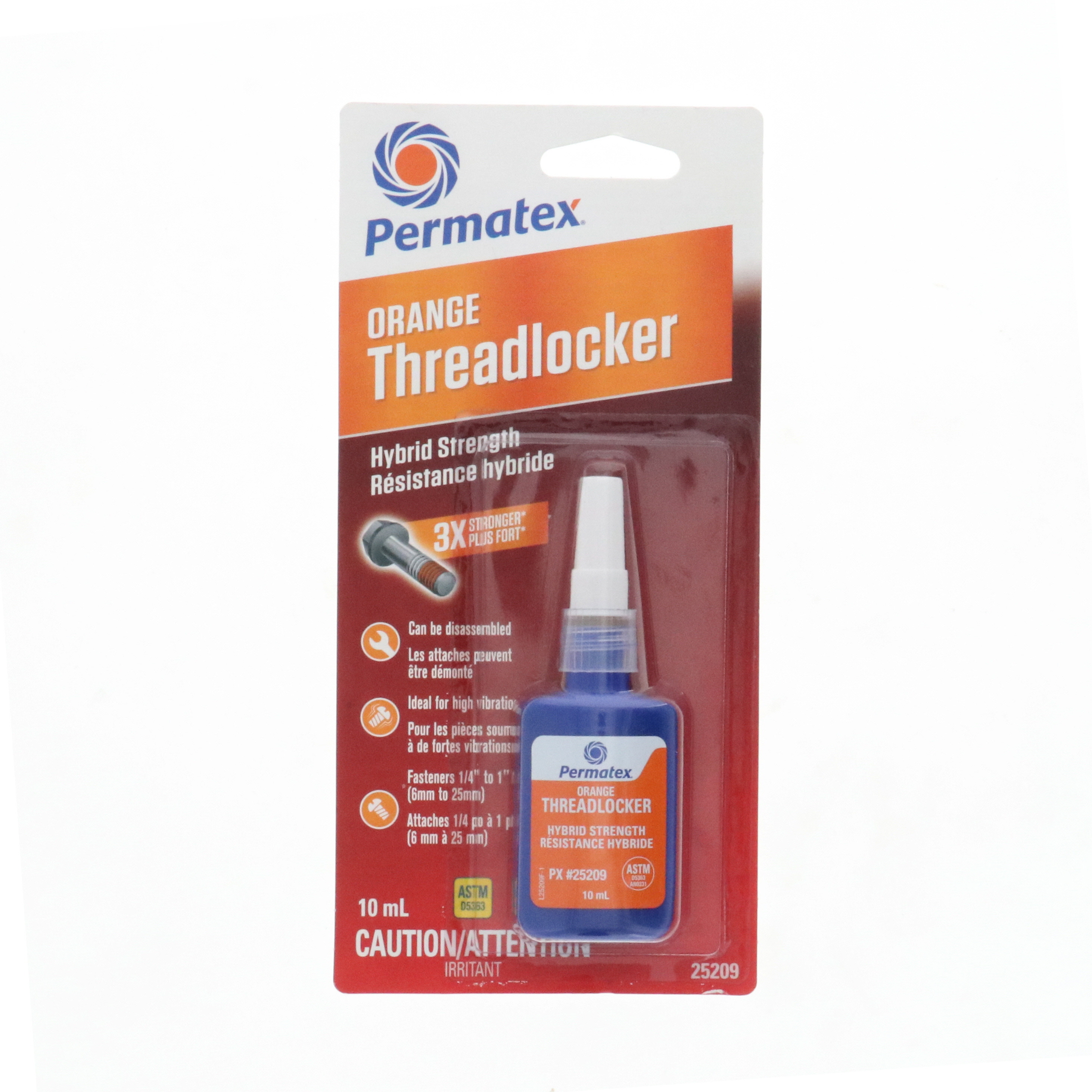 Permatex High Strength Removable Threadlocker (Orange)