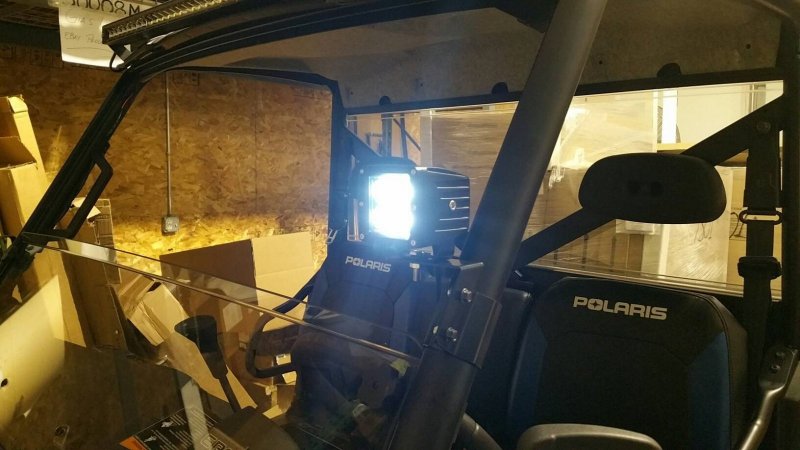 Extreme Metal Products Light Bracket For Polaris Ranger Profit Cages