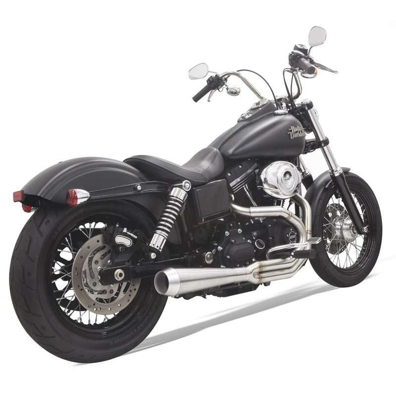 Échappement 2 en 1 Bassani Road Rage pour Harley Davidson