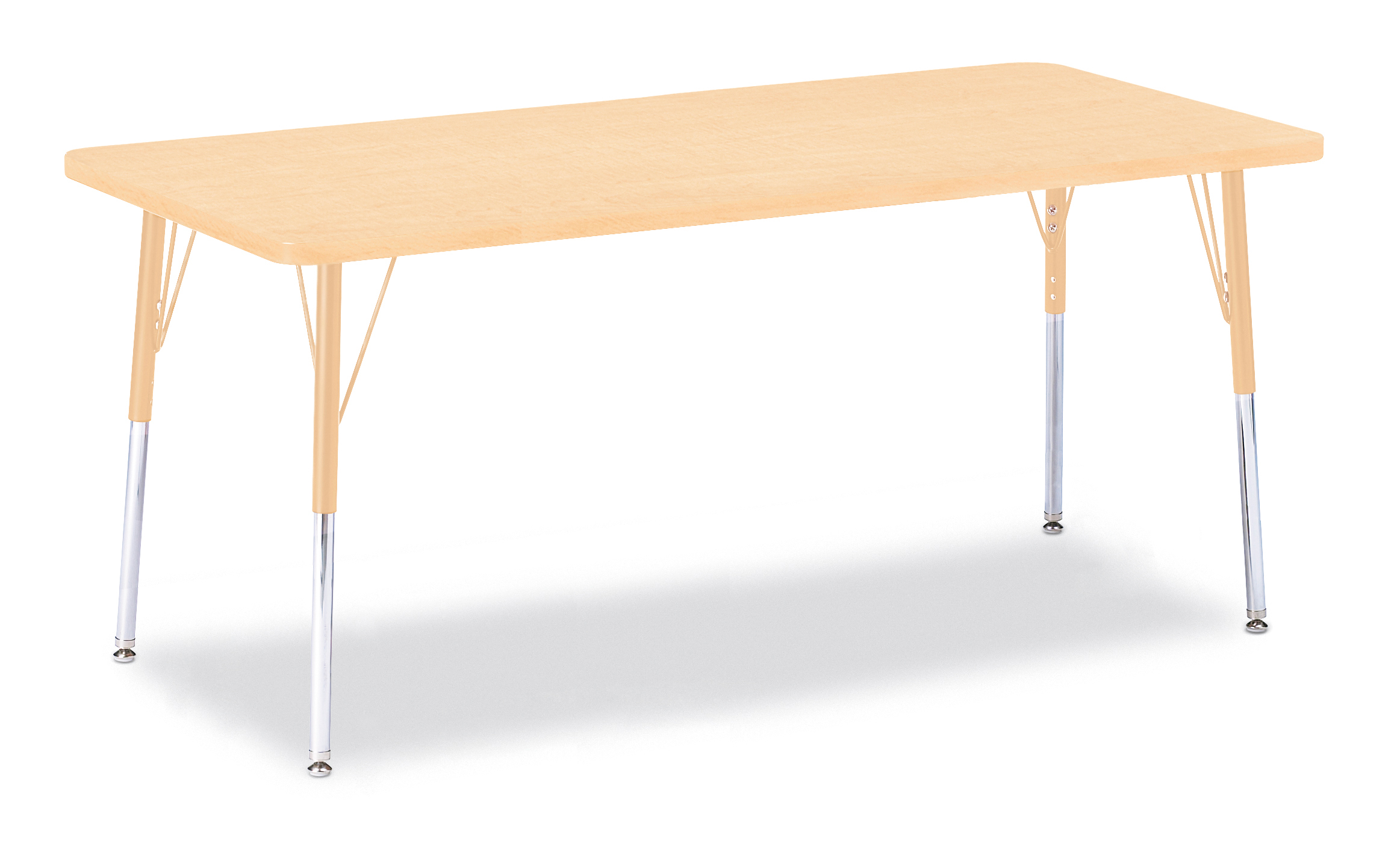 Maple Table Rectangular Column Bulk Buy Jonti-Craft Berries Adult Height Maple Top/Edge Rectangle ...