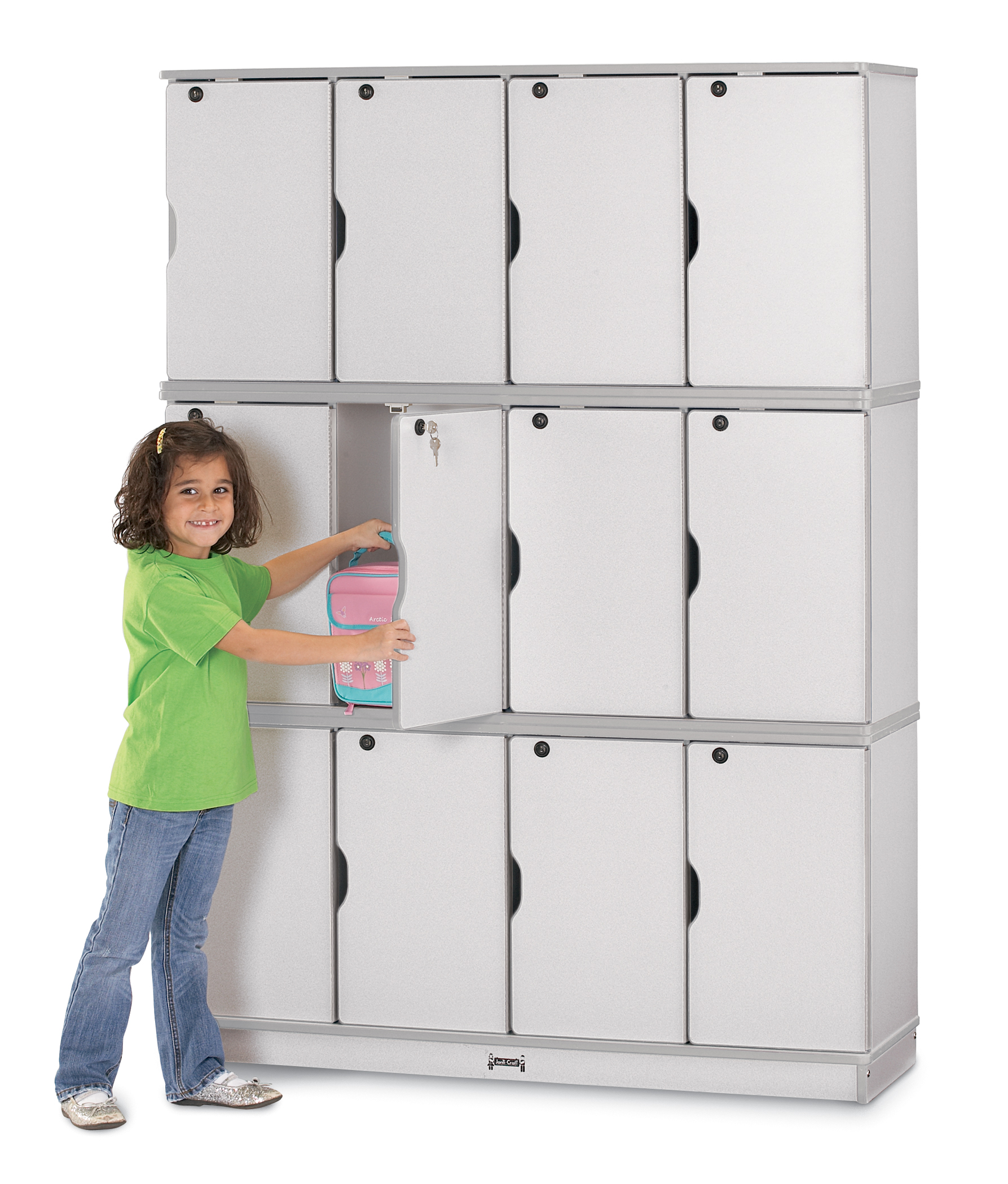 Bulk Buy Rainbow Accents Stacking Lockable Lockers - Triple Stack ...
