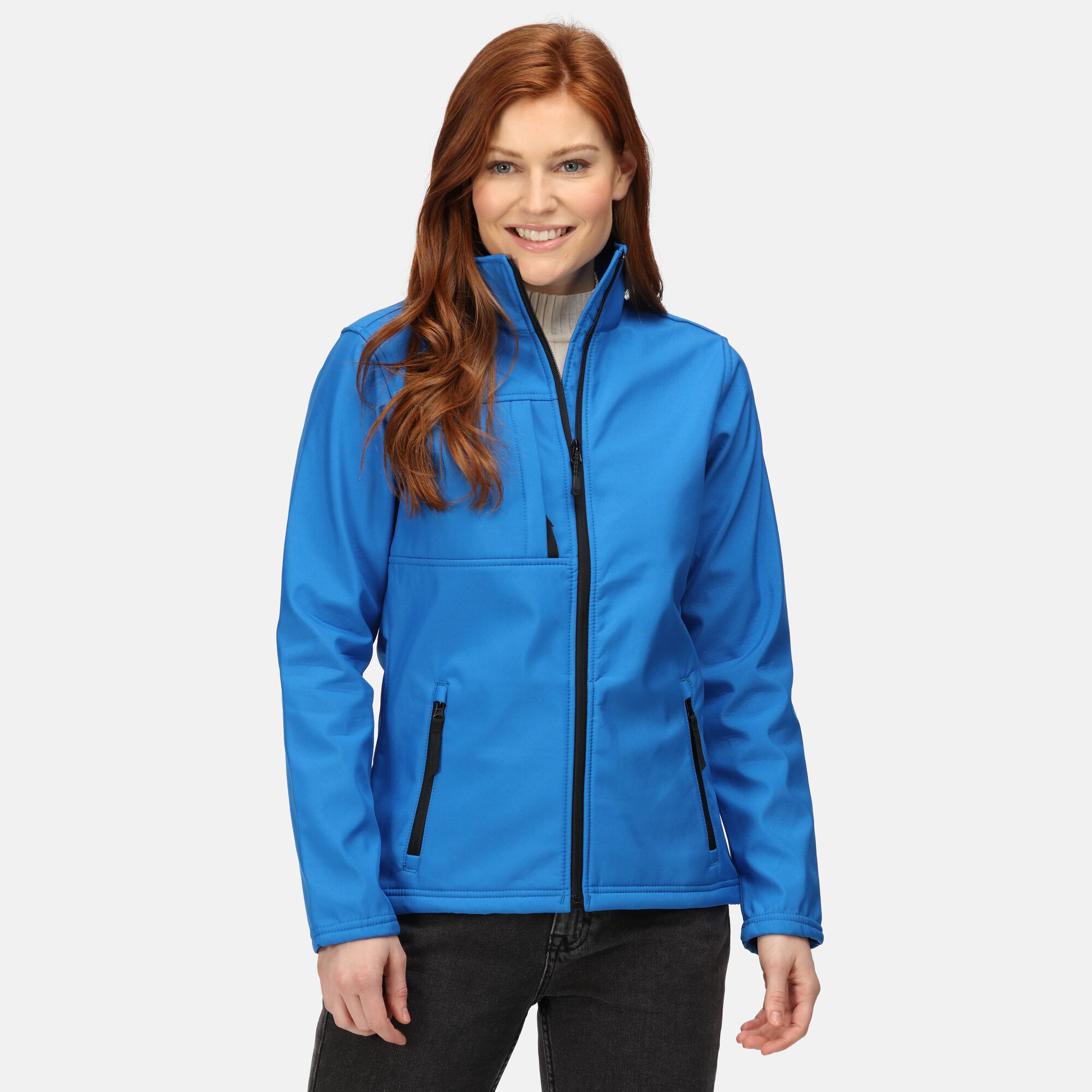 Regatta TRA849 74420L Professional Womens Octagon II 3 Layer Waterproof Softshell Body warmer SlGrey 20 Navy 