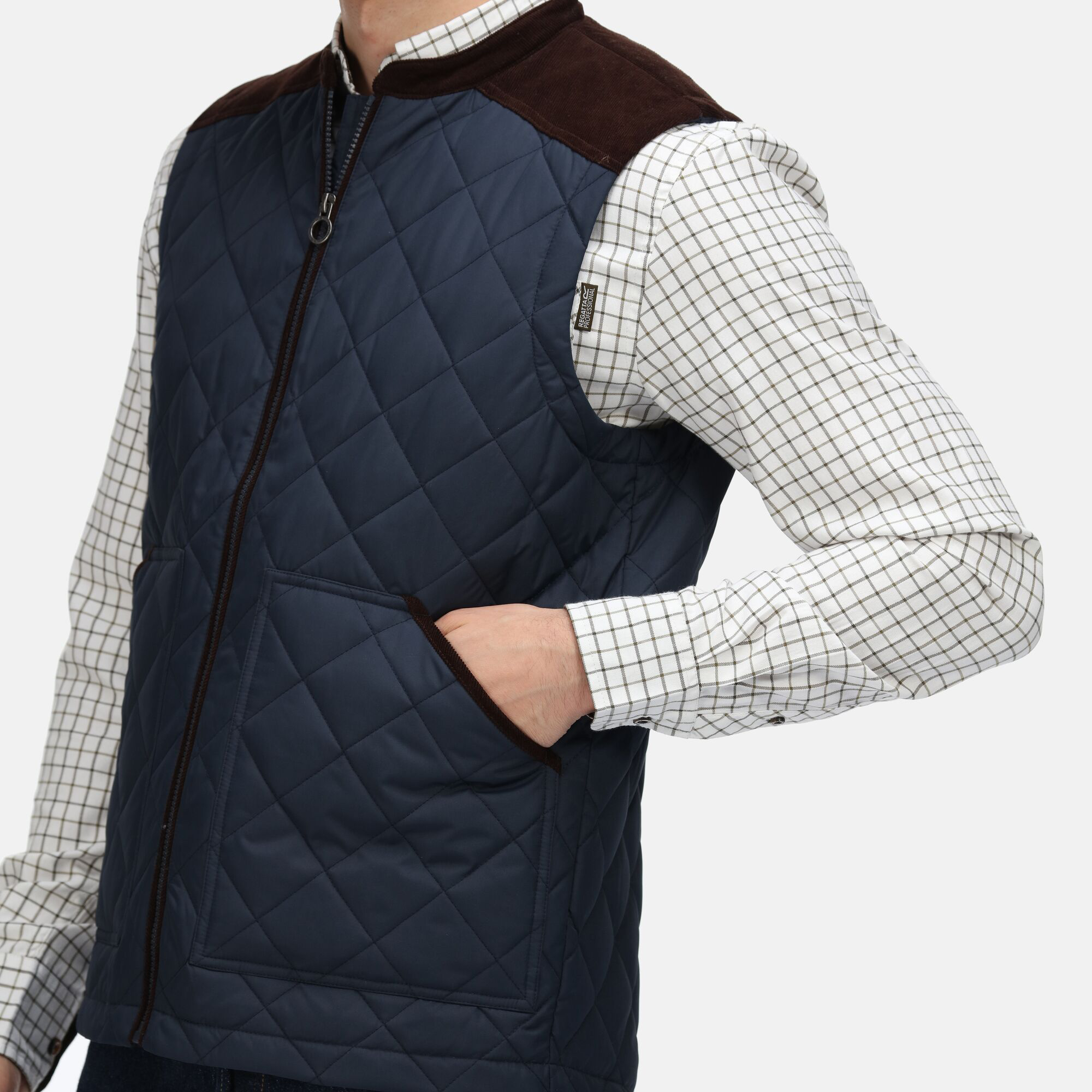 Mens diamond quilted sales gilet