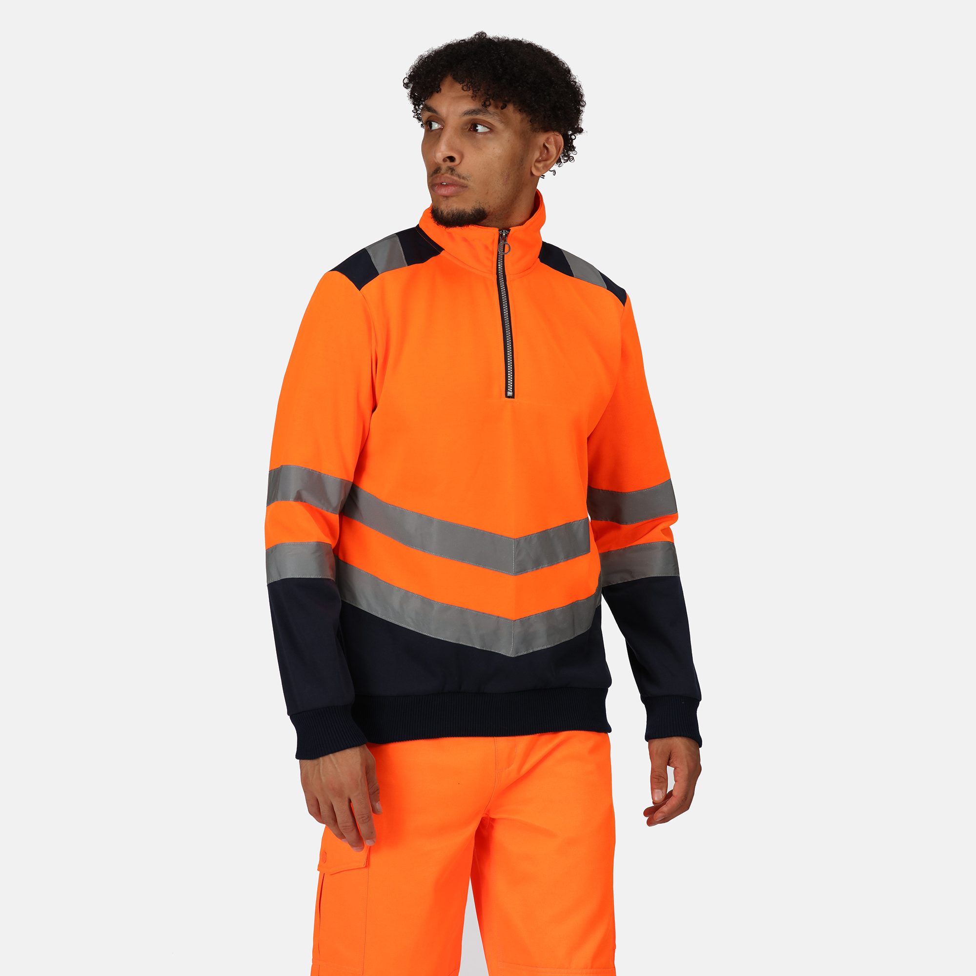 HI-VIS PRO QUARTER ZIP SWEAT TOP - Regatta Professional