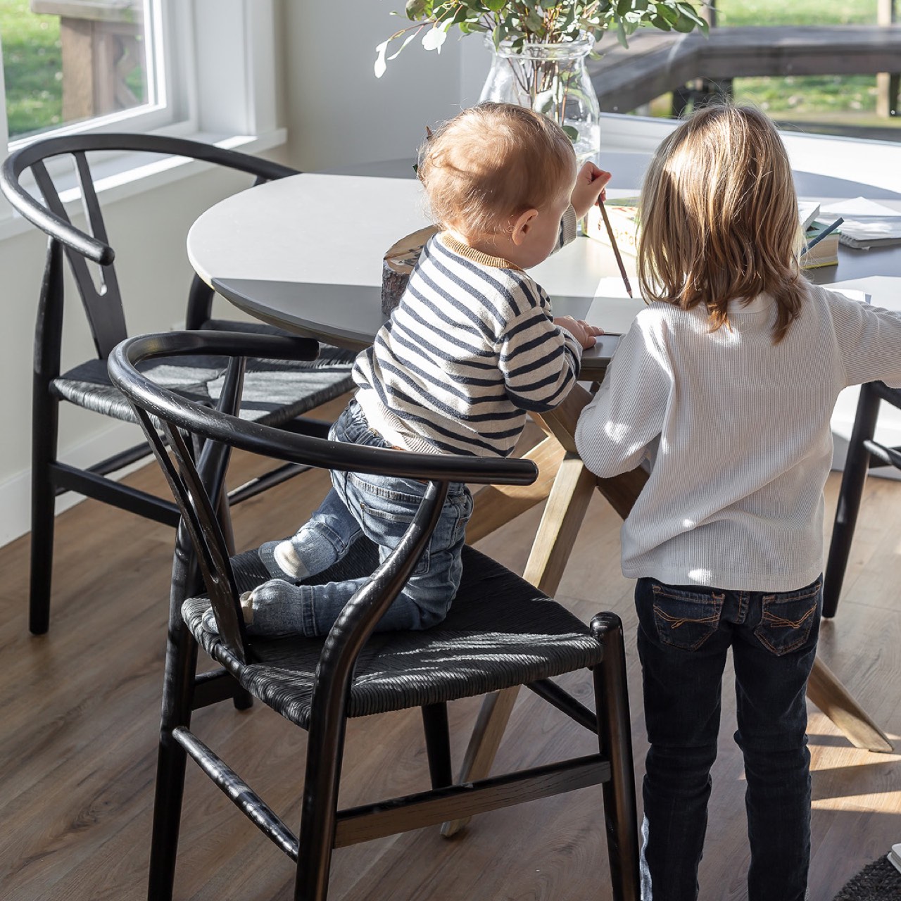 Oscar C Table - Dark Oak