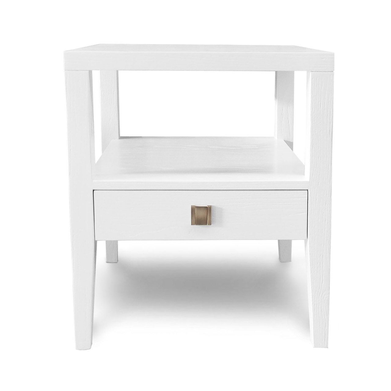 お手軽価格で贈りやすい Hara 1 Drawer Accent Table - White テーブル・チェア・ハンモック