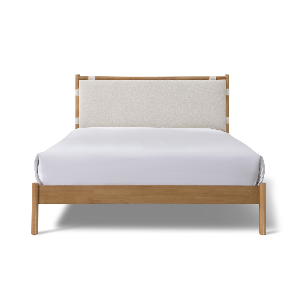 Justin Double Bed - Greige