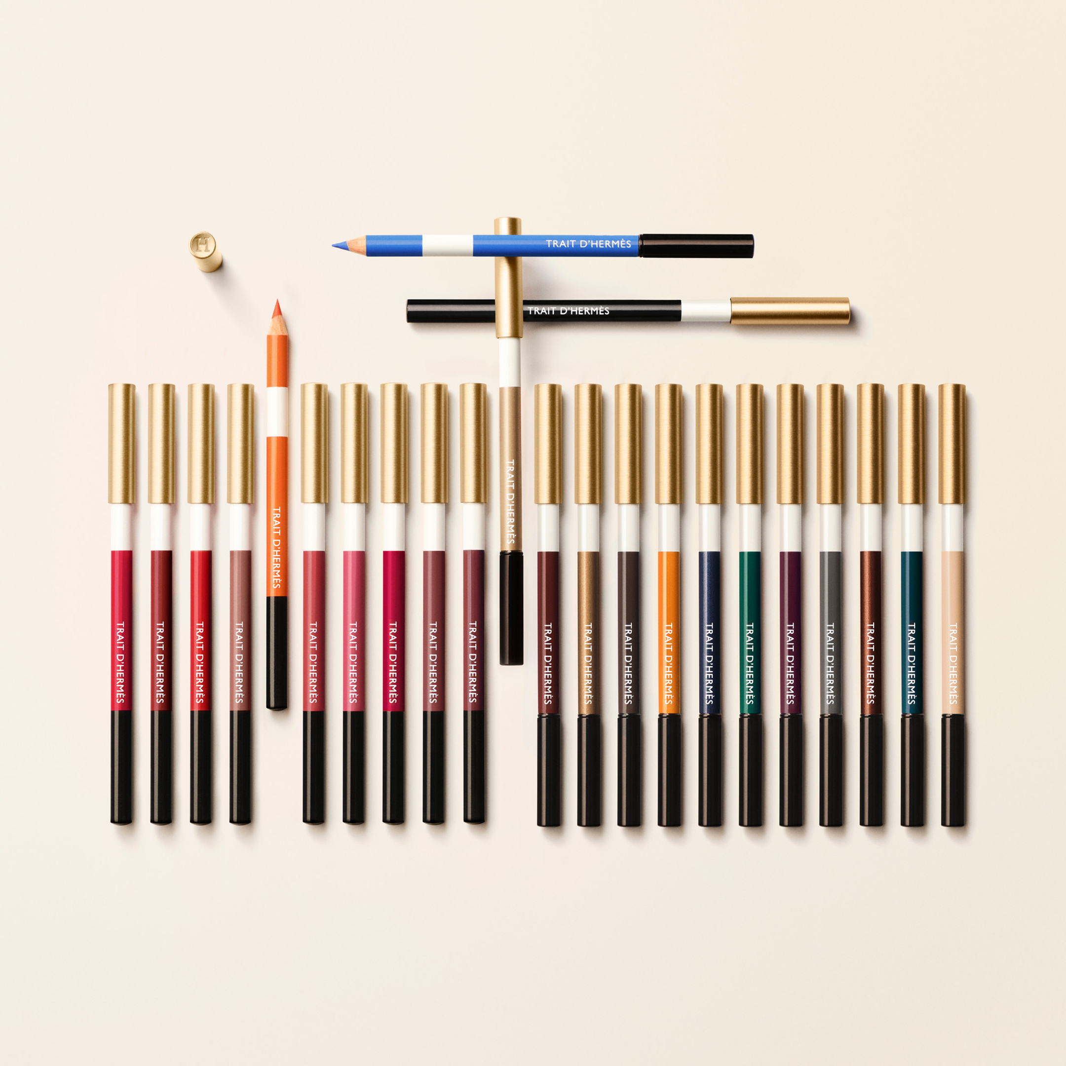 Trait d'Hermès, crayon de couleurs pour les yeux , Brun Bistre