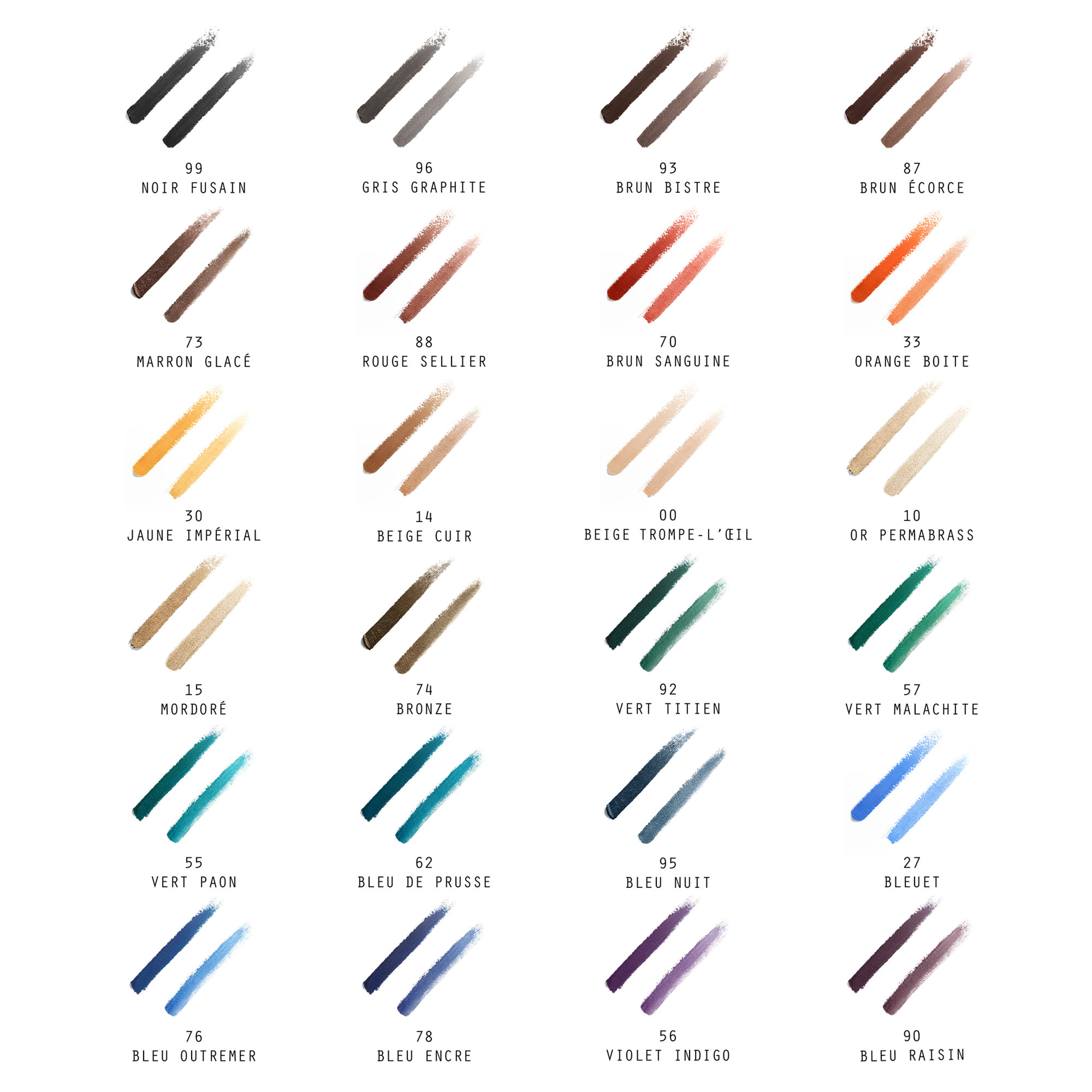 Trait d'Hermès, crayon de couleurs pour les yeux , Brun Bistre