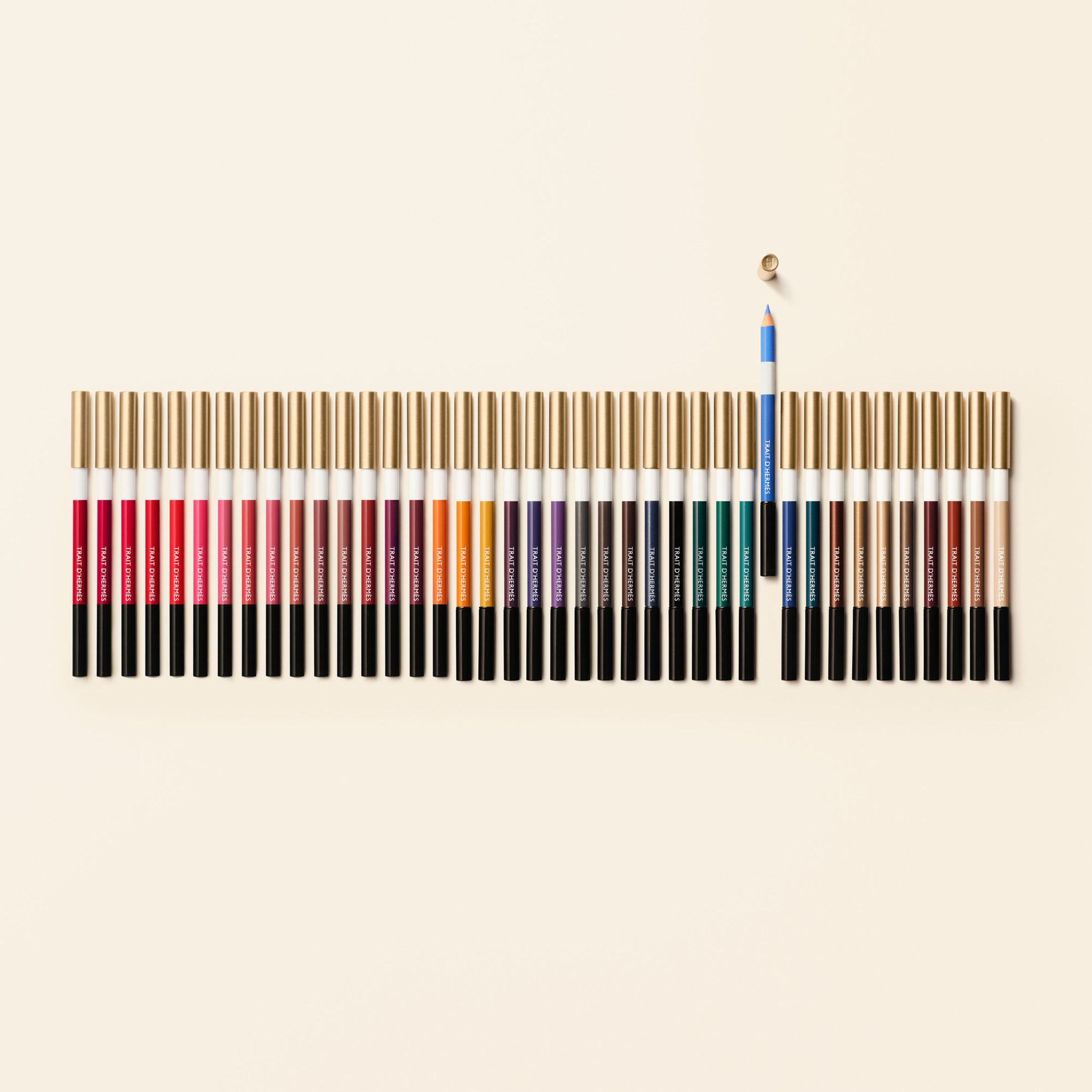 Trait d'Hermès, crayon de couleurs pour les yeux , Brun Bistre