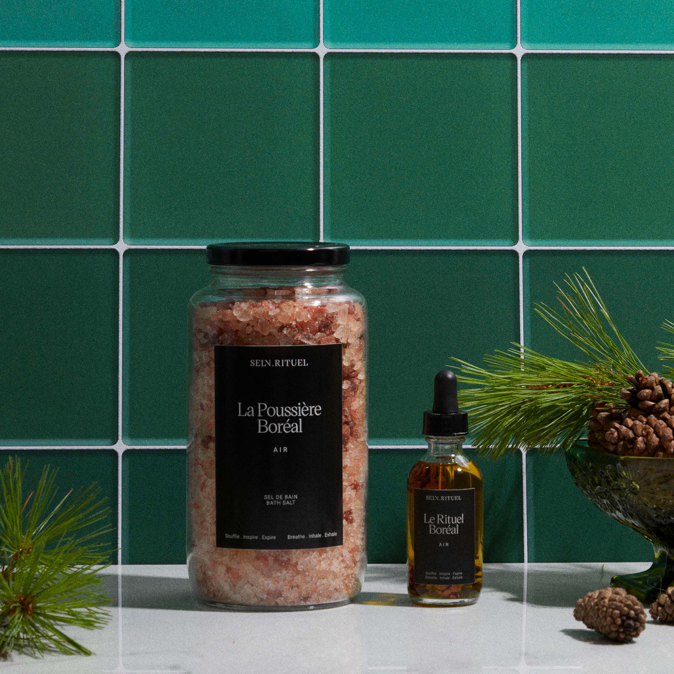 Boreal Bath Salt - Conifers - Pink Shade