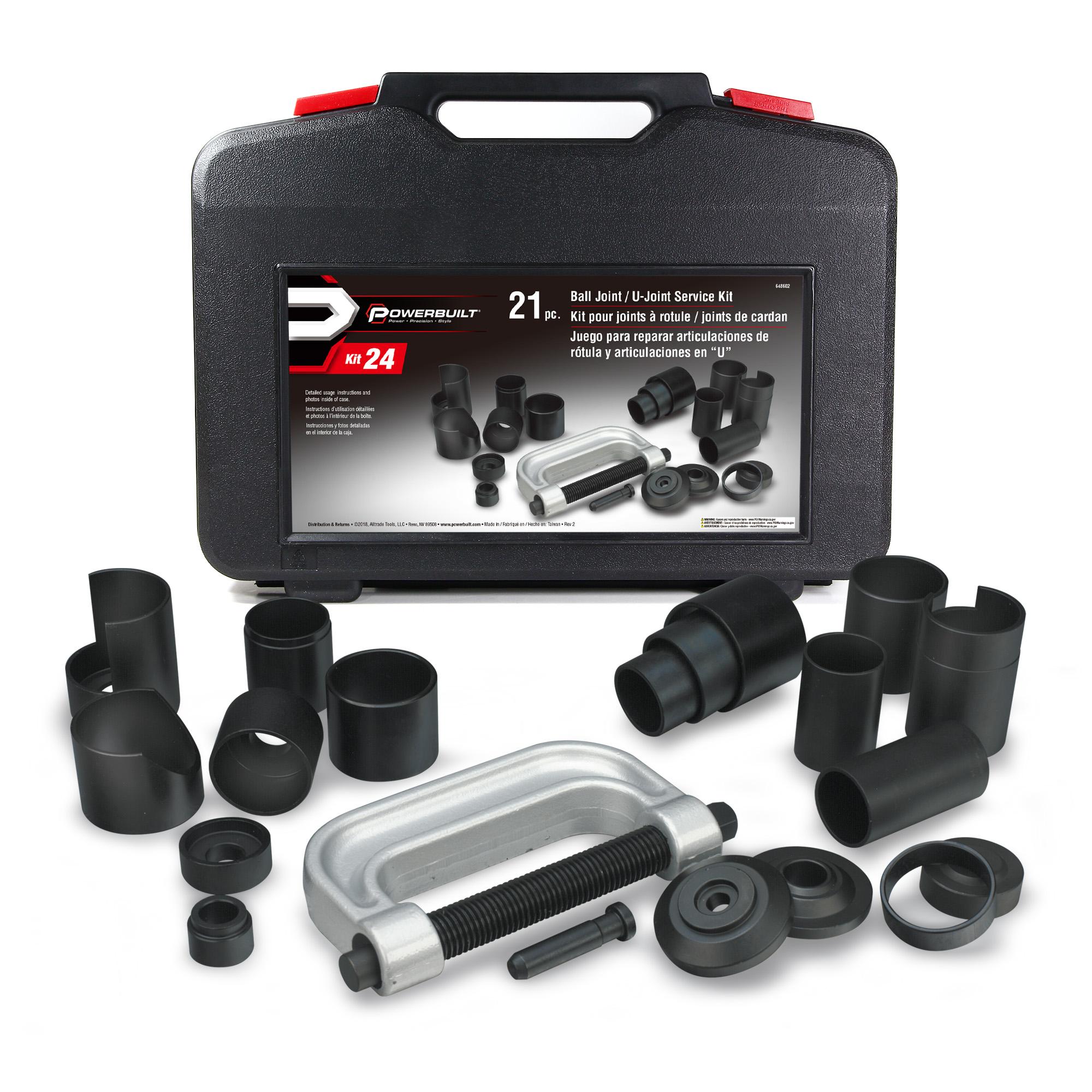 Powerbuilt 21 Piece Ball Joint and U-Joint Service Set - 648602 - Picture 8 of 8