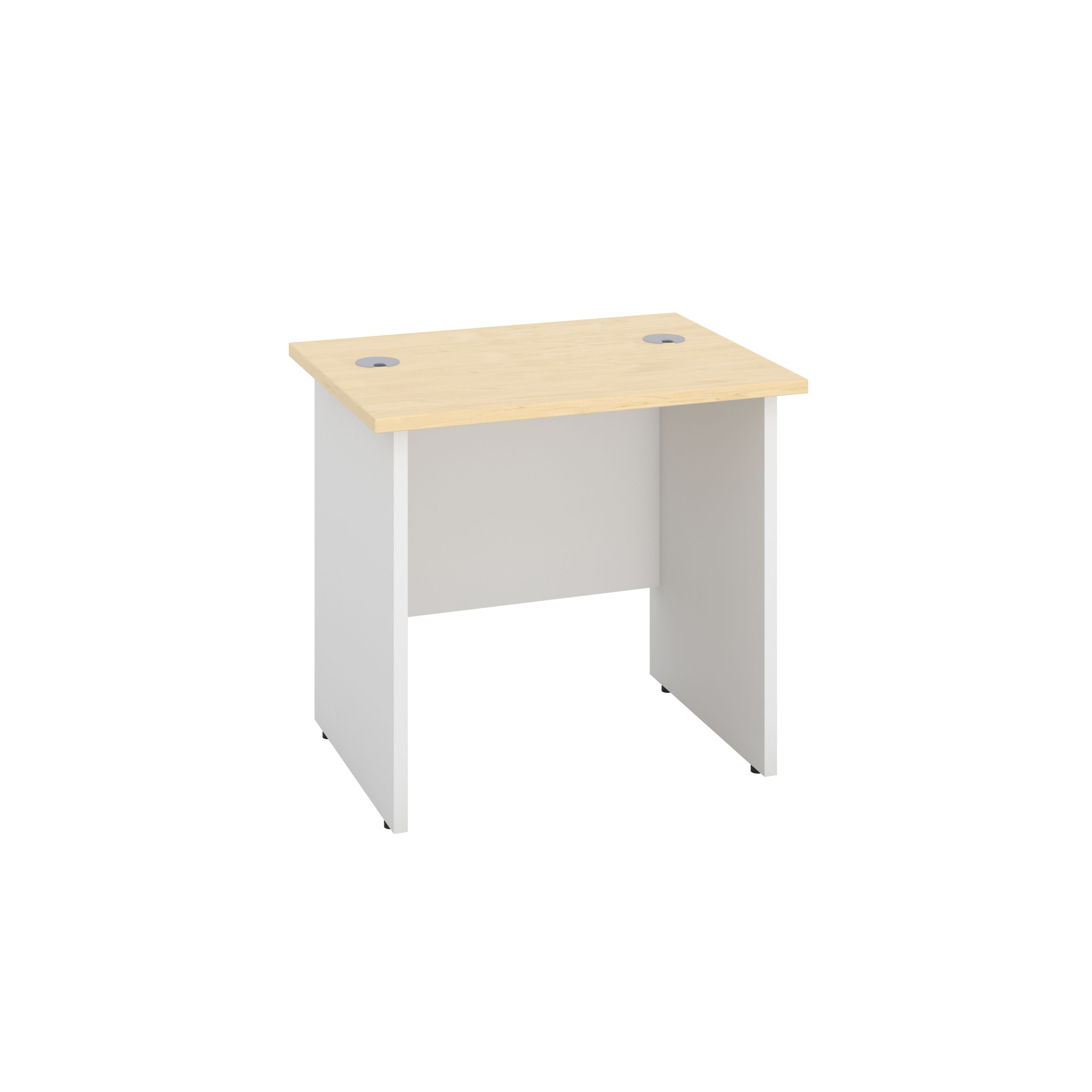 Panel Rectangular Desk | 800X600 | Maple/White