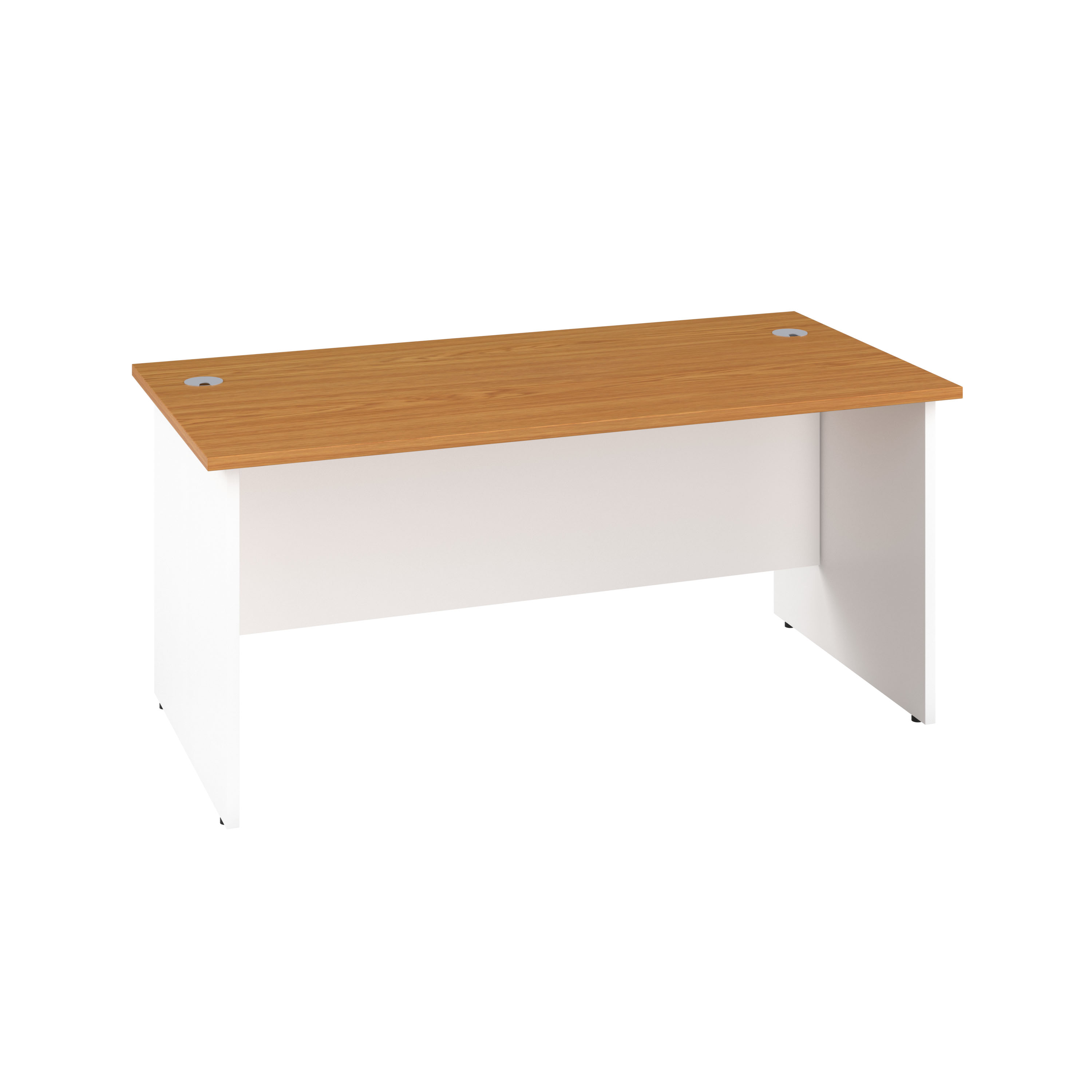 Panel Rectangular Desk | 1200X600 | Nova Oak/White