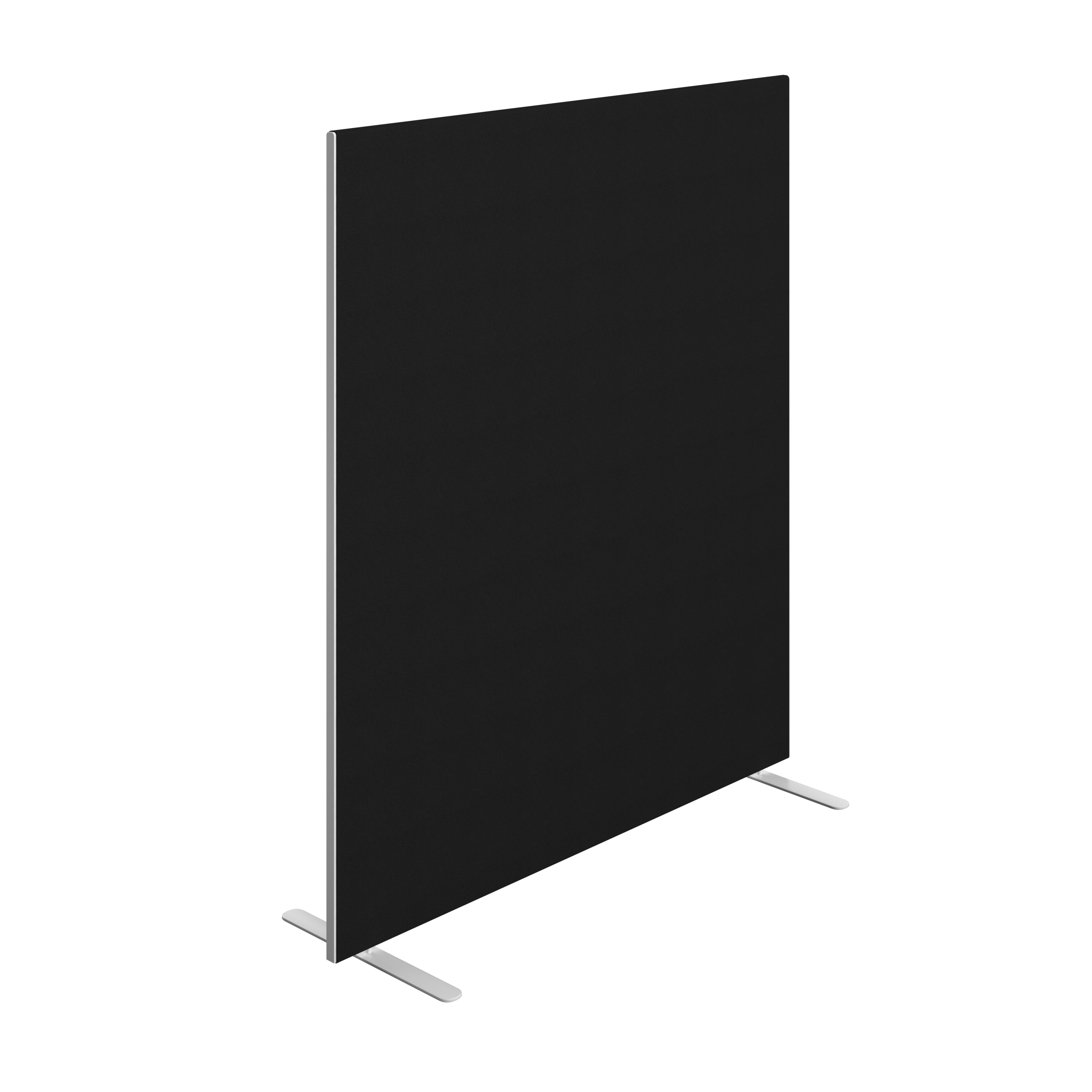 Floor Standing Screen Straight | 1400W X 1600H | Black