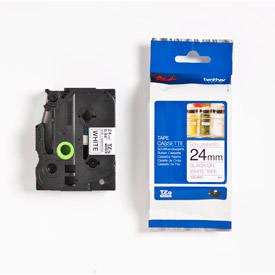 Brother TZEN251 Black on White 8M x 24mm Non Laminated Tape
