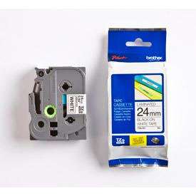Brother TZE251 Black on White 8M x 24mm Gloss Tape