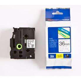 Brother TZE161 Black on Clear 8M x 36mm Gloss Tape