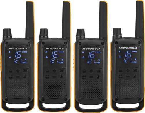Motorola TLKR T82 Extreme Walkie Talkie QUAD Pack