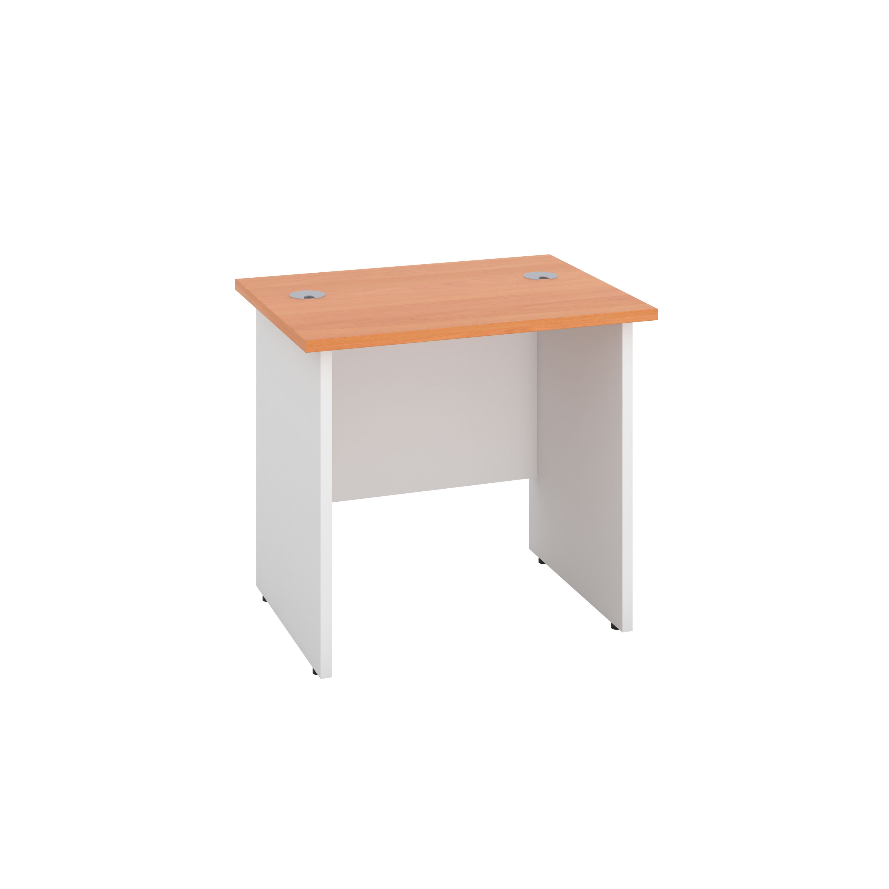Panel Rectangular Desk | 800X600 | Beech/White