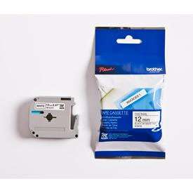 Brother MK231BZ Black on White 8M x 12mm Plastic Tape
