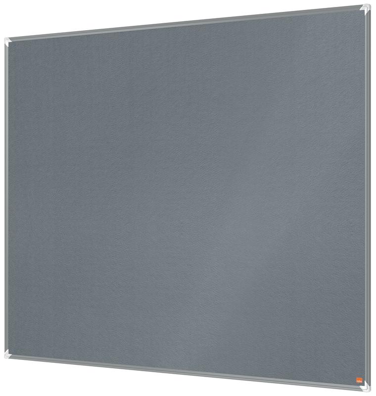 Nobo Grey 1915198 Premium Plus Felt Notice Board 1500X1200mm