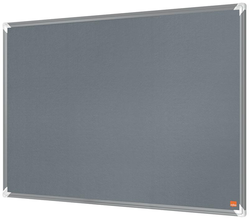 Nobo Grey 1915195 Premium Plus Felt Notice Board 900X600mm