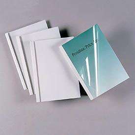 GBC Clear White Gloss Thermal Binding Covers