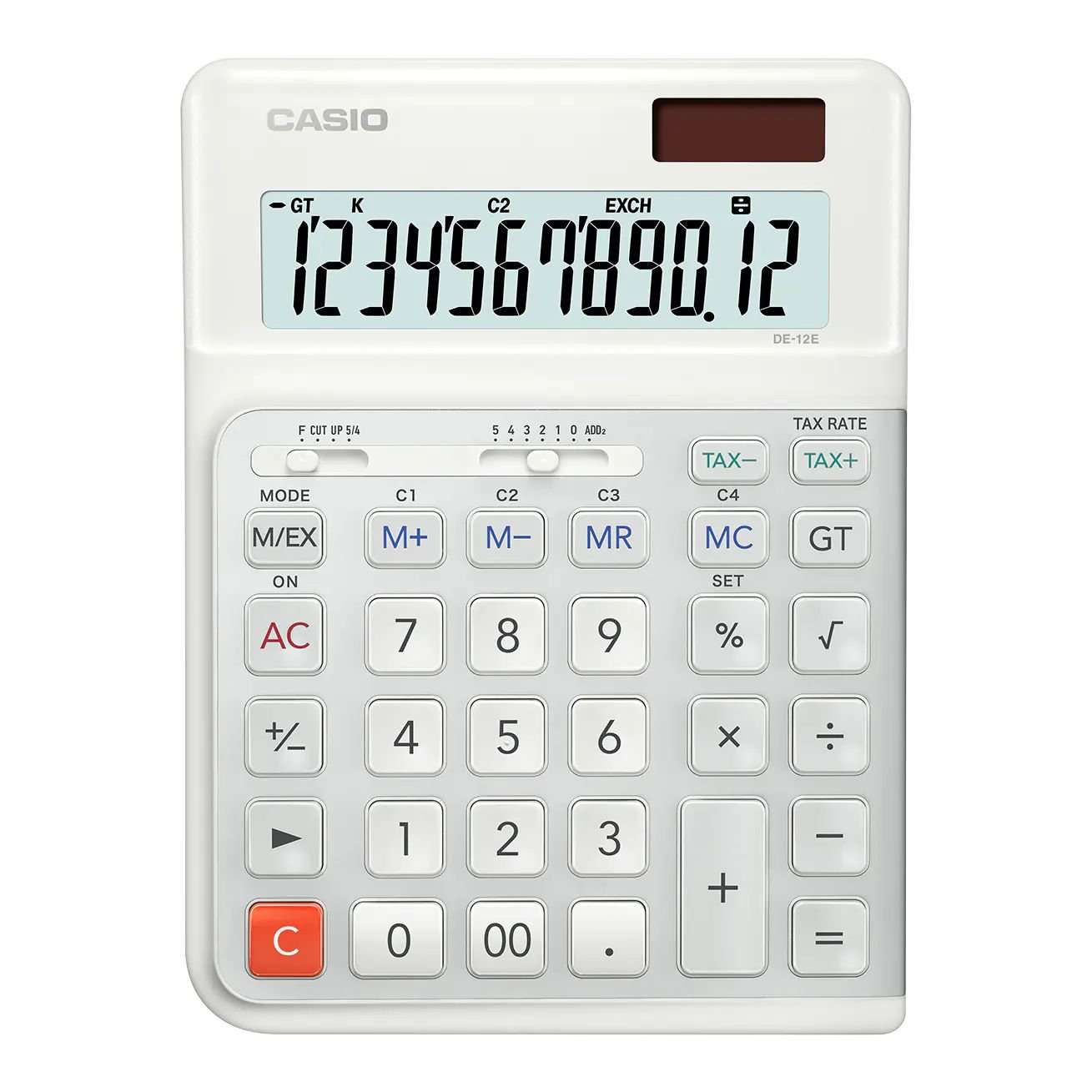 Casio DE-12E Ergonomic Desktop Calculator