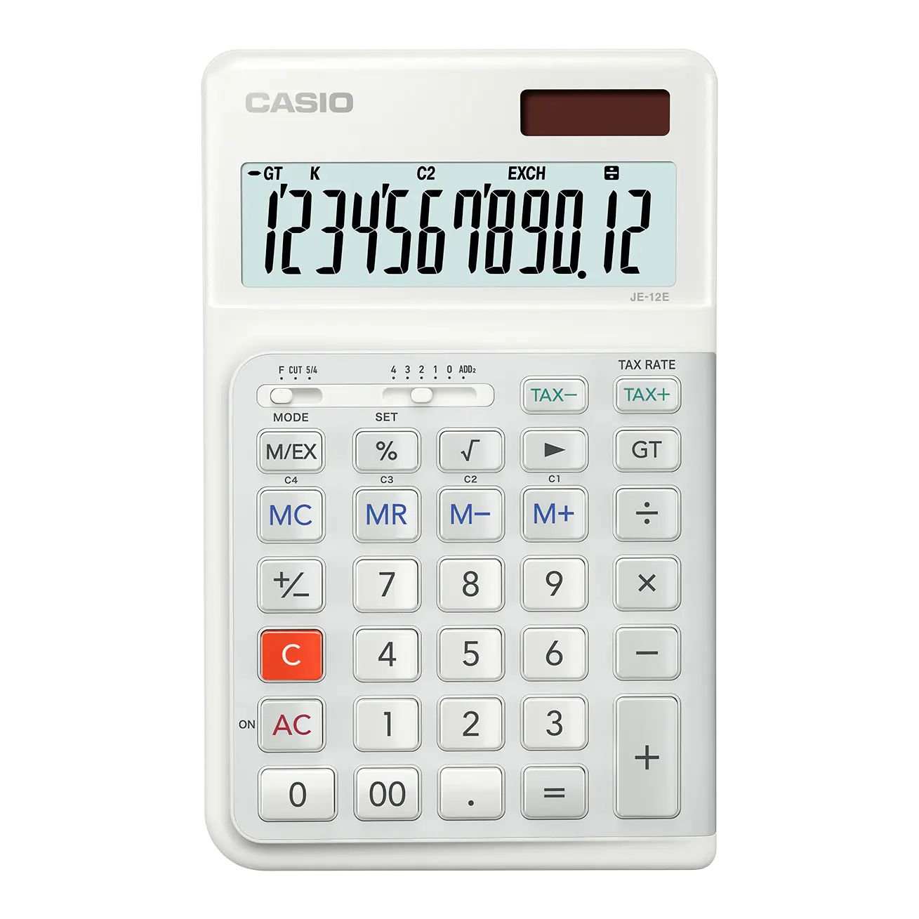 Casio JE-12E Ergonomic Desktop Calculator