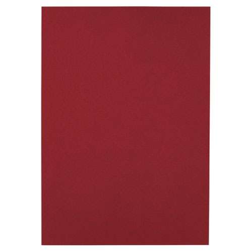 GBC CE040030 Leathergrain A4 Cover Dark Red 100pk