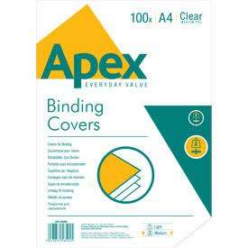 Apex Clear PVC Binding Covers - Medium Weight 100pk
