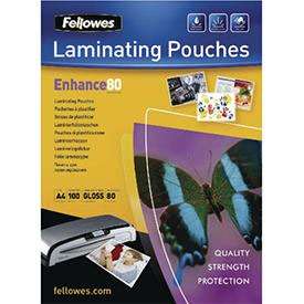 Fellowes Adhesive Backed Pouches - A4 80 mic 100pk