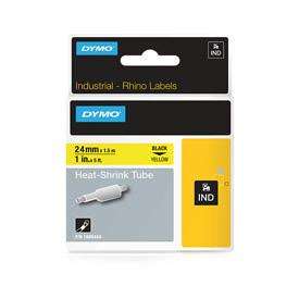 Dymo 1805444 24mm Yellow Heat Shrink Tube
