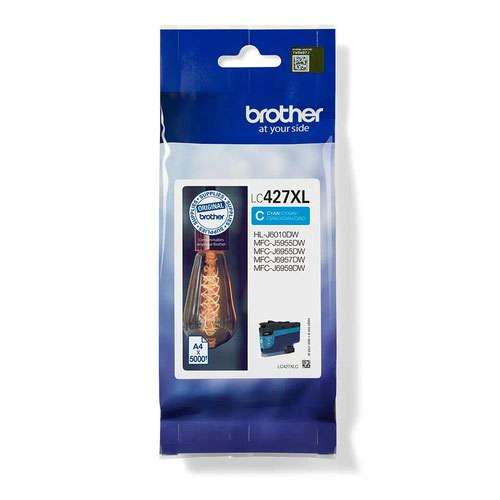 Brother LC427XLC 5000 Page High Yield Cyan Ink Cartridge