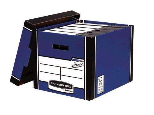 Fellowes Premium Presto Tall Box Blue Pack of 10