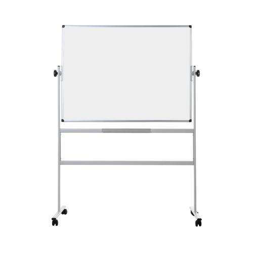 Bi-Office Mobile Lacquered Steel Revolving Board 1200 x 1200mm